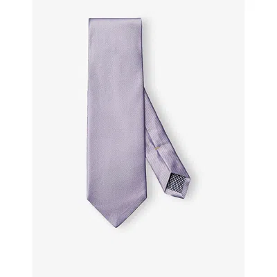 ETON MENS LIGHT PURPLE TEXTURED SILK TIE