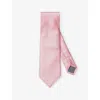 Eton Solid Silk Twill Tie In Pink