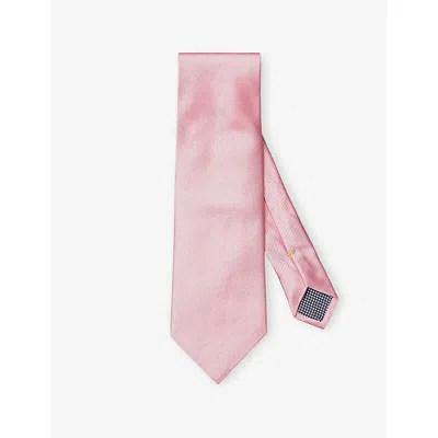 ETON MENS PINK TEXTURED SILK TIE