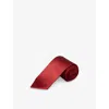 Eton Mens Textured Silk Tie In Red