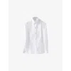 Eton Mens Long-sleeved Cotton Shirt White In White