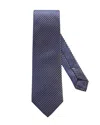 Eton Micro-circle Silk Tie In Brown