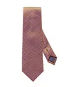 Eton Micro-circle Silk Tie In Red