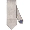 Eton Micro Geo Silk Tie In Gray