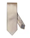 Eton Geometric Jacquard Silk Tie In Neutral