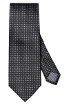 Eton Micro Geometric Silk Tie In Pattern