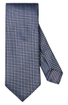 Eton Micro Silk Tie In Blue