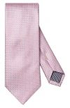 Eton Micro Silk Tie In Pink