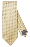 Eton Micro Silk Tie In Yellow