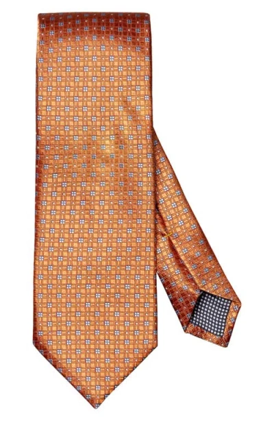 Eton Micropattern Jacquard Silk Tie