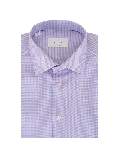 Eton Micro-pattern Shirt In Blue