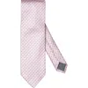 Eton Micropattern Silk Tie In Medium Pink