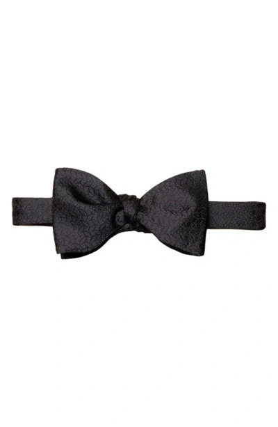 Eton Navy Textured Silk Bow Tie In Dark Blue