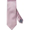 Eton Neat Geometric Silk Tie In Pink