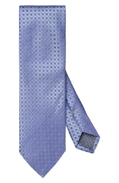 Eton Neat Silk Tie In Medium Purple