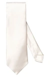 Eton Pin Dot Jacquard Silk Tie In Off White