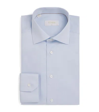 Eton Organic Cotton Elevated Slim-fit Shirt In Blue