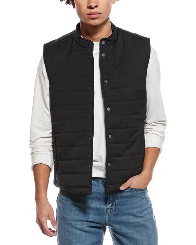 Eton Padded Wool Vest In Transparent