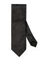 Eton Paisley Evening Silk Classic Tie In Black