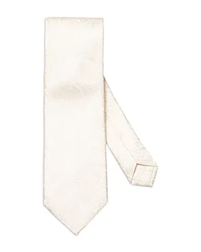Eton Paisley Evening Silk Classic Tie In Natural