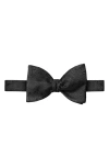 Eton Paisley Silk Pre Tied Bow Tie In Black