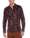 Eton Paisley Shirt In Blue