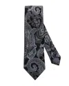 Eton Paisley Silk Classic Tie In Black