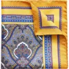 Eton Paisley Silk Pocket Square In Multi