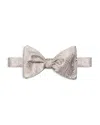 Eton Paisley Silk Pre Tied Bow Tie In Neutral