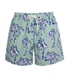 Eton Palm Tree Swim Shorts In Green