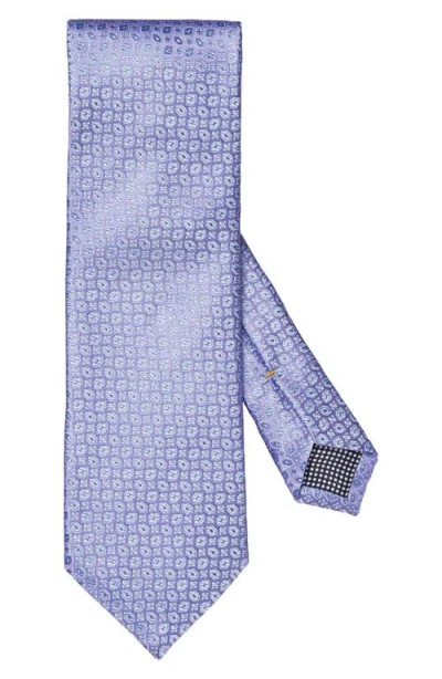 Eton Pastel Purple Geometric Jacquard Silk Tie