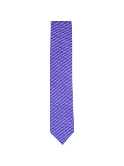 Eton Pattern Tie In Purple
