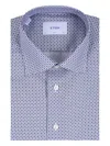 Eton Patterned Collared Shirt In Blue