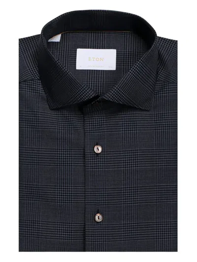 Eton Patterned Shirt In Black