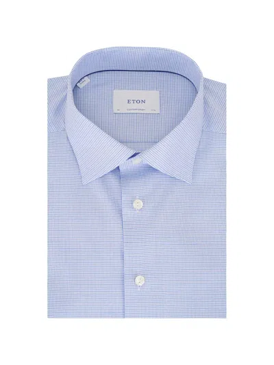 Eton Patterned Shirt In Blue