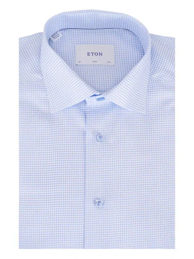 Eton Patterned Shirt In Blue