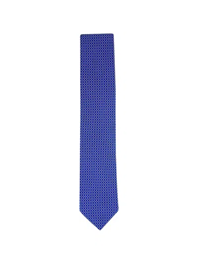 Eton Patterned Tie In Blue