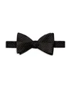 Eton Pin Dot Pre Tied Silk Bow Tie In Black