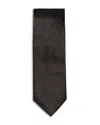 Eton Pin Dot Silk Tie In Black