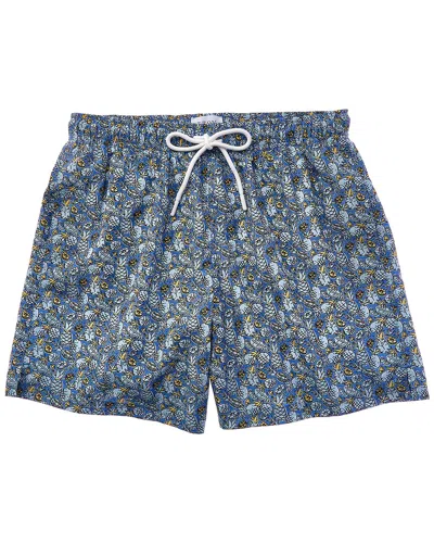 Eton Pineapple Swim Short In Blue