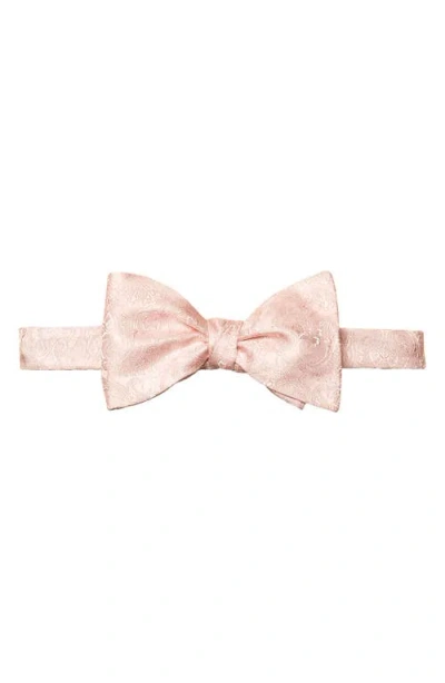 Eton Pink Paisley Silk Bow Tie In Purple
