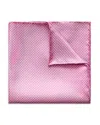 Eton Polka Dot Silk Pocket Square In Pink