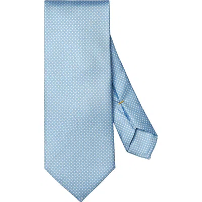 Eton Polka Dot Silk Tie In Blue