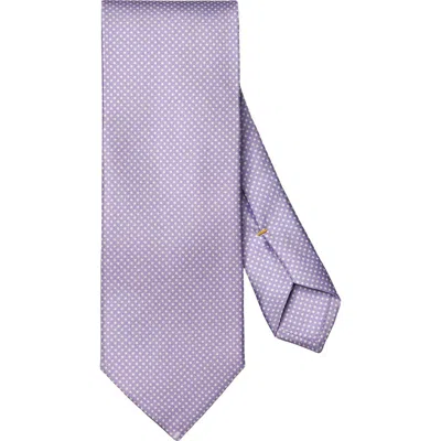 Eton Polka Dot Silk Tie In Purple