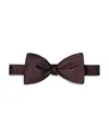 Eton Pre Tied Semi Solid Silk Bowtie In Meduim Red