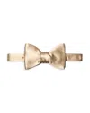 Eton Ready Tied Satin Silk Bow Tie In Gold