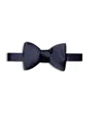 Eton Satin Self Tied Bow Tie In Dark Blue