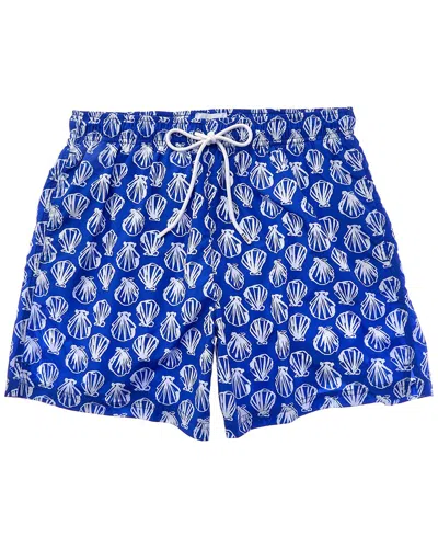 Eton Sea Shell Swim Short In Blue