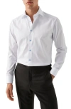 Eton Slim Fit Signature Twill Dress Shirt In White/light Blue