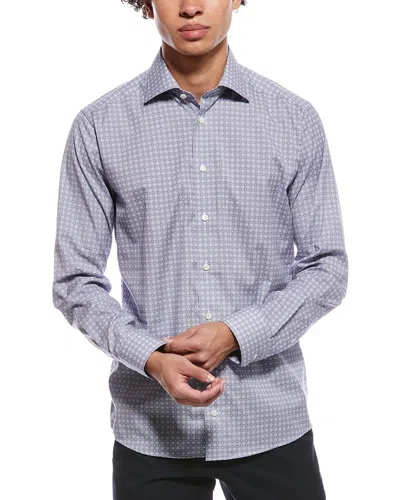 Eton Signature Poplin Slim Fit Shirt In Blue